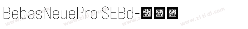 BebasNeuePro SEBd字体转换